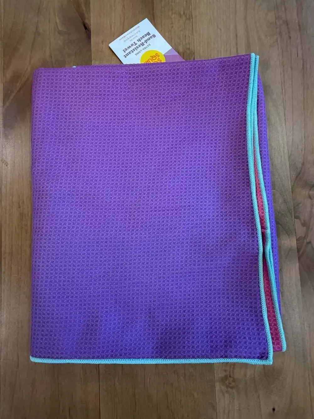 Sun Squad Extra-Long Sand-Resistant Beach Towel NEW